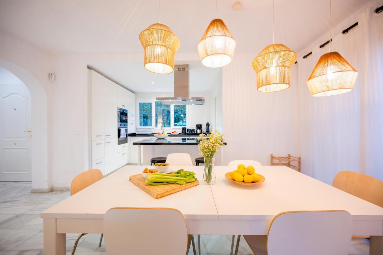 Typical Beach House Las Chapas Playa With Heated Pool Marbella Buitenkant foto