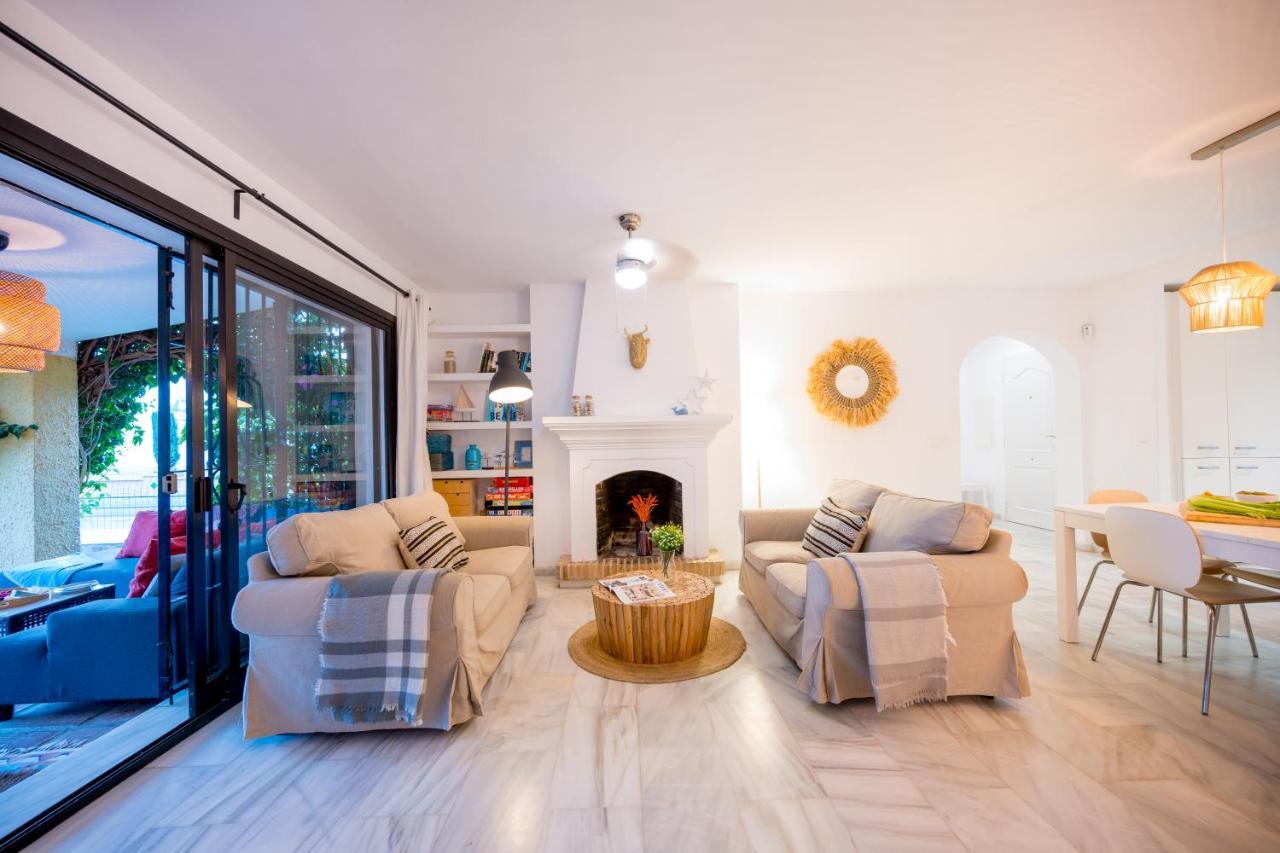 Typical Beach House Las Chapas Playa With Heated Pool Marbella Buitenkant foto